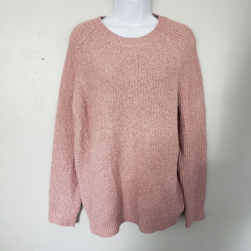 BP. NWT Women's XS Light Pink Sweater Pullover Chunky Knit Soft Cozy Fall Style